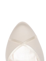 Rainbow Club Cream Wedding Wide FIt Shirley Bridal Satin Shoes - Image 4 of 4