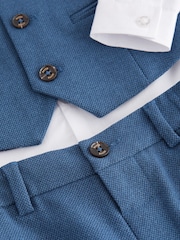 Blau - Baker by Ted Baker Set mit Weste, Hemd und Hose - Image 10 of 11