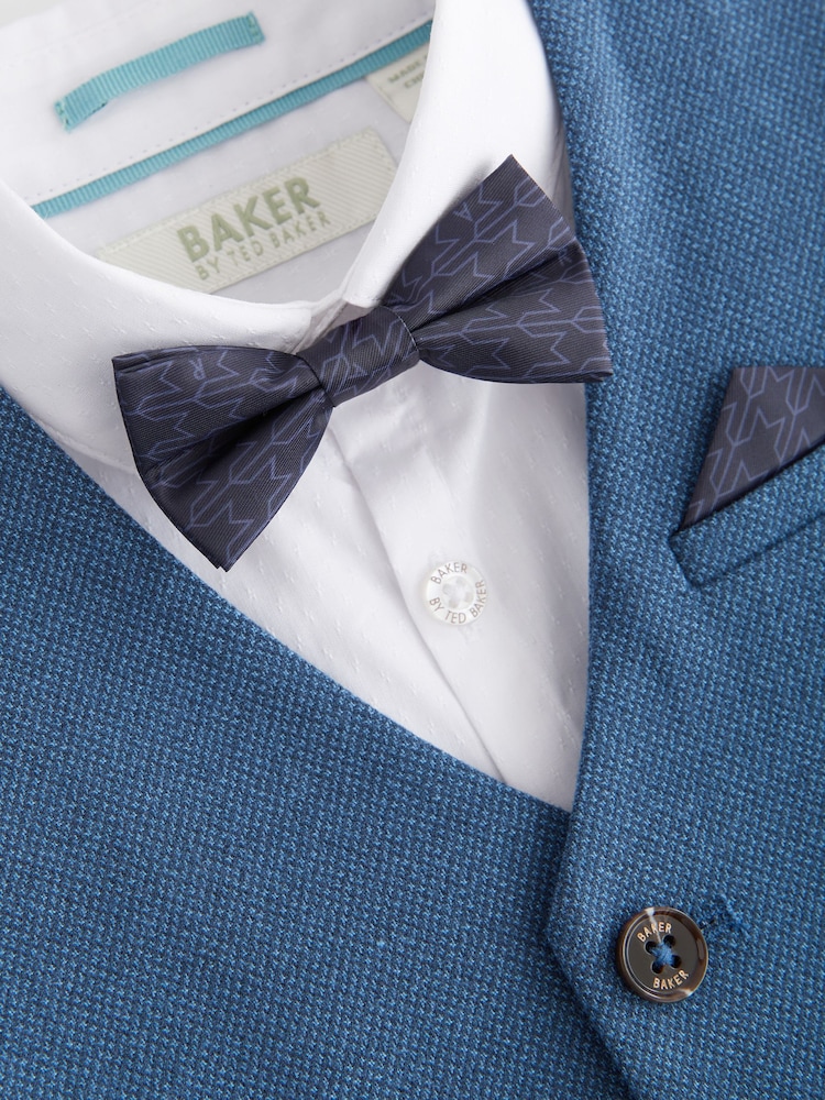 Blau - Baker by Ted Baker Set mit Weste, Hemd und Hose - Image 9 of 11