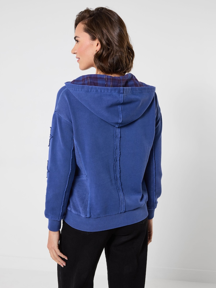 Joe Browns Blue Lottie Hooded Sweatshirt - Image 2 of 6 Joe Browns Blue Lottie Hooded Sweatshirt - Image 2 of 6