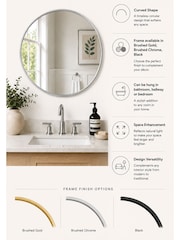 Showerdrape Woolwich Chrome Framed Round Mirror - صورة 2 من 4