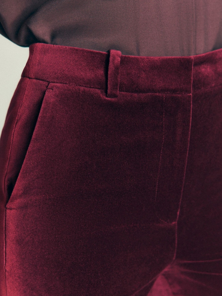 Boden Purple Flare Velvet Trousers - Image 2 of 7 Boden Purple Flare Velvet Trousers - Image 2 of 7