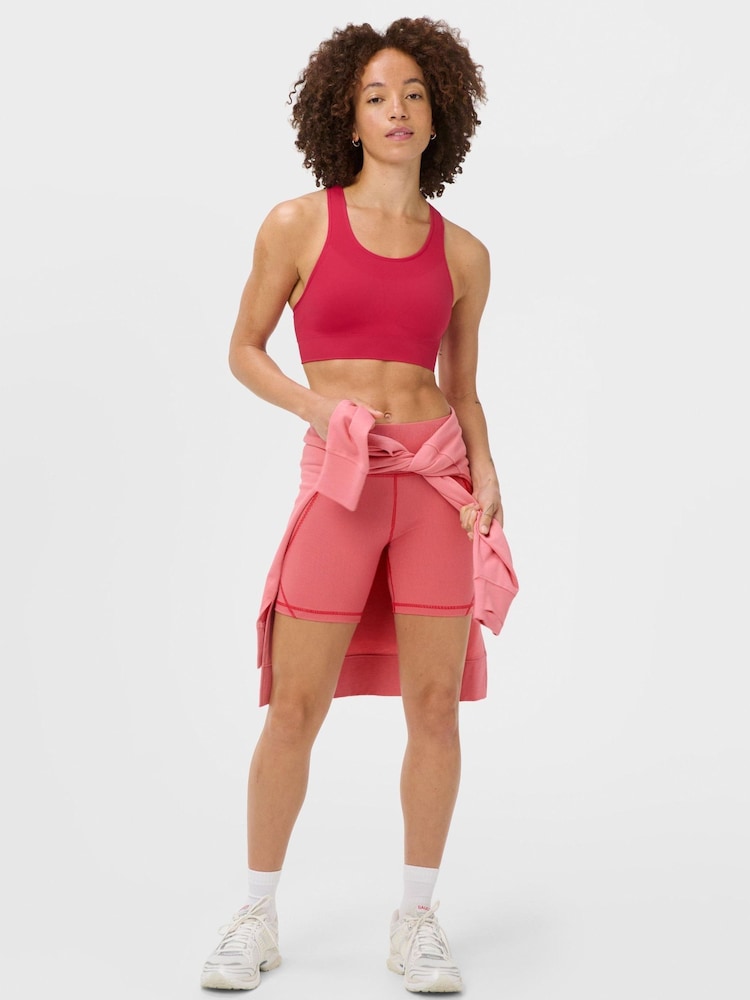 Sweaty Betty Red Stamina Seamless Sports Bra - Image 2 of 4