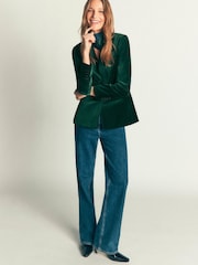Boden Green Stamford Velvet Blazer - Image 4 of 6