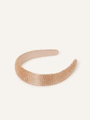 Accessorize Gold Beaded Headband - Image 1 of 2