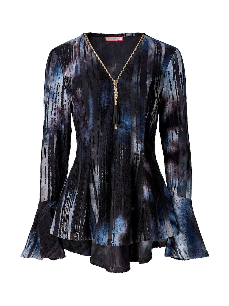 Joe Browns Grey Remarkable Zip Front Top - Image 5 of 5 Joe Browns Grey Remarkable Zip Front Top - Image 5 of 5