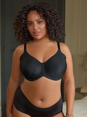 Black/White F-K Cup Under Arm Smoothing Non Pad Wired Minimising Ultimate Comfort Bras 2 Pack - Image 2 of 12