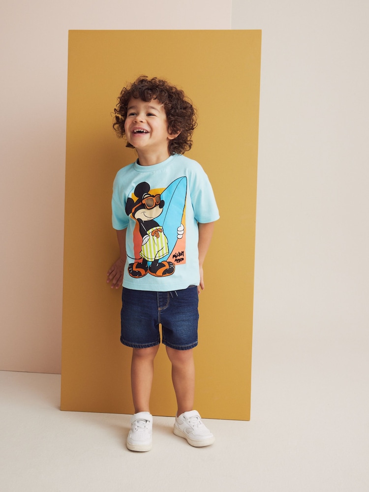 Blue Mickey Short Sleeve T-Shirt (3mths-8yrs) - Image 2 of 8