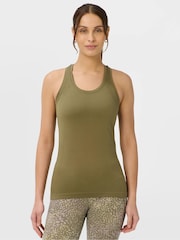 Sweaty Betty Green Athlete Seamless Workout Vest - Image 2 of 5