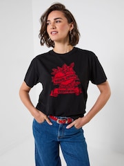Joe Browns Short Sleeve Love Forever Embroidered T-Shirt - Imagen 3 de 8