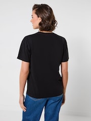 Joe Browns Short Sleeve Love Forever Embroidered T-Shirt - Imagen 4 de 8