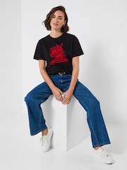 Joe Browns Short Sleeve Love Forever Embroidered T-Shirt - Imagen 6 de 8