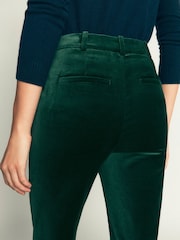 Boden Green Flare Velvet Trousers - Image 2 of 7