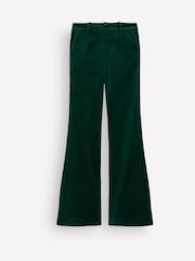 Boden Green Flare Velvet Trousers - Image 7 of 7