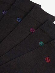 Contrast Heel 5 Pack Cushioned Sole Comfort Socks - Image 8 of 8