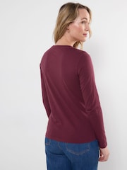 Joe Browns Red Long Sleeve Butterfly Graphic T-Shirt - Image 3 of 5