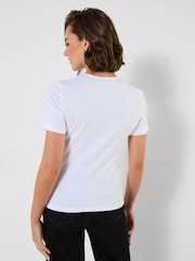 Joe Browns White Short Sleeve Skull Graphic T-Shirt - Image 4 of 5