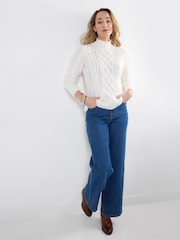 Joe Browns Cosy Cable Knit Alto Neck Jumper - Imagen 3 de 5