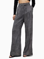 AllSaints Grey Elle Trousers - Image 1 of 8