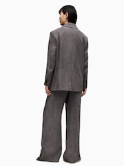 AllSaints Grey Elle Trousers - Image 3 of 8