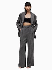AllSaints Grey Elle Trousers - Image 5 of 8