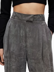 AllSaints Grey Elle Trousers - Image 6 of 8