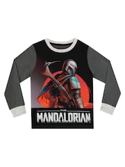 Character Grey Star Wars The Mandalorian 100% Cotton Pyjamas 2 Pack - Image 2 of 5