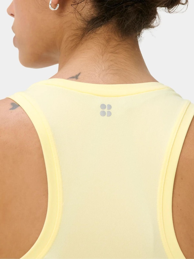 Sweaty Betty Yellow Athlete Crop Seamless Workout Tank Top - Image 5 of 5 Sweaty Betty Yellow Athlete Crop Seamless Workout Tank Top - Image 5 of 5