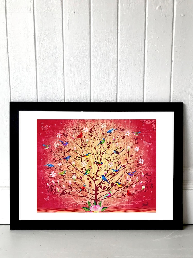 Black Overlooked Happiness by Fiona Watson Framed Print - Image 1 of 4