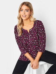 Lila - M&co Henley-Oberteil - Bild 1 von 4