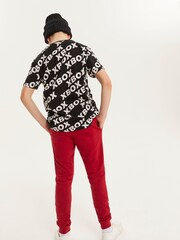 Red Skinny Fit Cuffed Joggers (3-16yrs) - Image 2 of 6