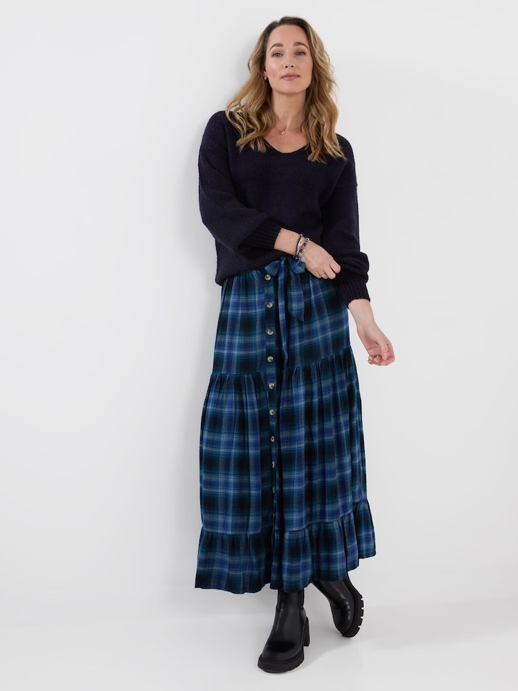 Joe Browns түймелі шотландкалы макси юбкасы - 6суретінің 2 суреті Joe Browns түймелі шотландкалы макси юбкасы - 6суретінің 2 суреті