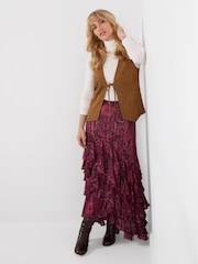 Joe Browns Boho Multi Tier Floral Maxi Skirt - Изображение 3 6