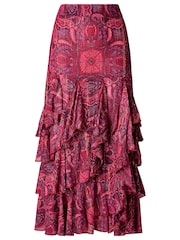 Joe Browns Boho Multi Tier Floral Maxi Skirt - Изображение 6 6