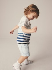 Bleach Cargo Pull-On Denim Shorts (3mths-7yrs) - Image 3 of 7