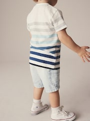 Bleach Cargo Pull-On Denim Shorts (3mths-7yrs) - Image 4 of 7