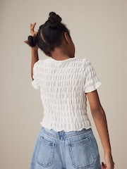White Textured Top (3-16yrs) - Image 2 of 7