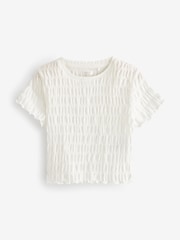 White Textured Top (3-16yrs) - Image 5 of 7