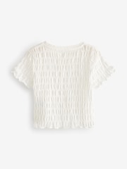White Textured Top (3-16yrs) - Image 6 of 7