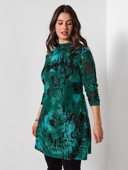 Top estilo túnica con cuello alto y estampado llamativo de Joe Browns - Imagen 2 de 5