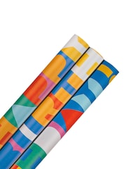 Hallmark Yellow 3 x 2M 'Happy Birthday' Wrapping Paper - Image 4 of 4