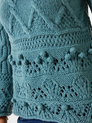 Joe Browns Blue Lizzy Fancy Knit Jumper - Image 2 of 5