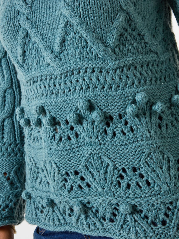 Joe Browns Blue Lizzy Fancy Knit Jumper - Image 2 of 5