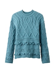 Joe Browns Blue Lizzy Fancy Knit Jumper - Image 5 of 5