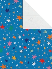 Hallmark Blue 6 x 2M Stars And Birthday Wrapping Paper - Image 3 of 4