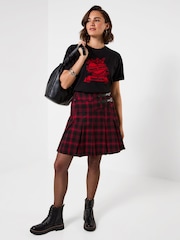 Joe Browns Double Buckle Checked Mini Skirt - 7의 이미지 4