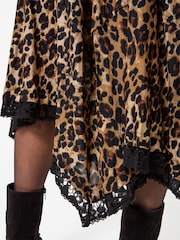 Joe Browns Leopard Print Maxi Skirt With Lace Hem detail - Bild 6 von 7