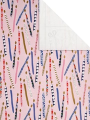 Hallmark Pink 3 x 2M Birthday Candles Wrapping Paper - Image 3 of 4