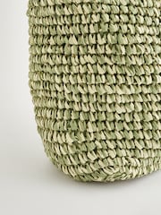 Green Straw Shoulder Bag - Image 7 of 9