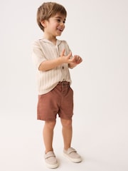 Rust Brown 100% Cotton Chinos Shorts (3mths-7yrs) - Image 2 of 7